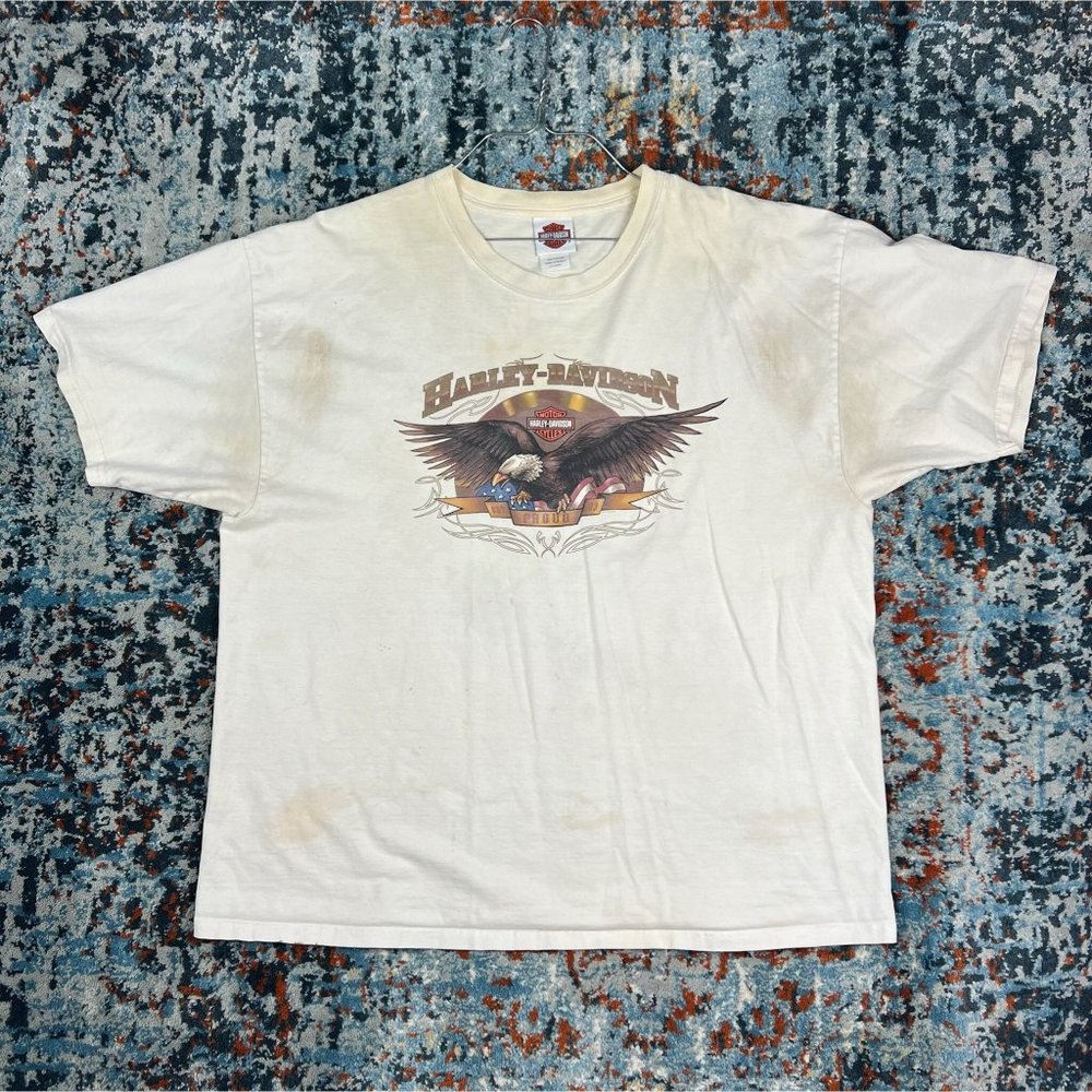 Vintage Harley Davidson Biker Graphic T shirt Size 3XL